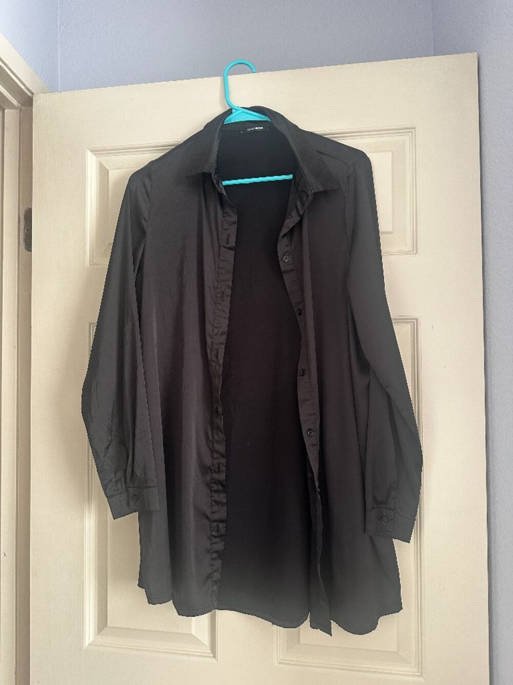 Fashion Nova Satin-Like Shirt Dress (Size S)